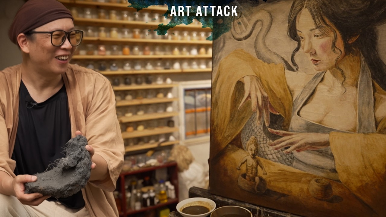 Этот художник создает собственные натуральные пигменты ǀ Art Attack