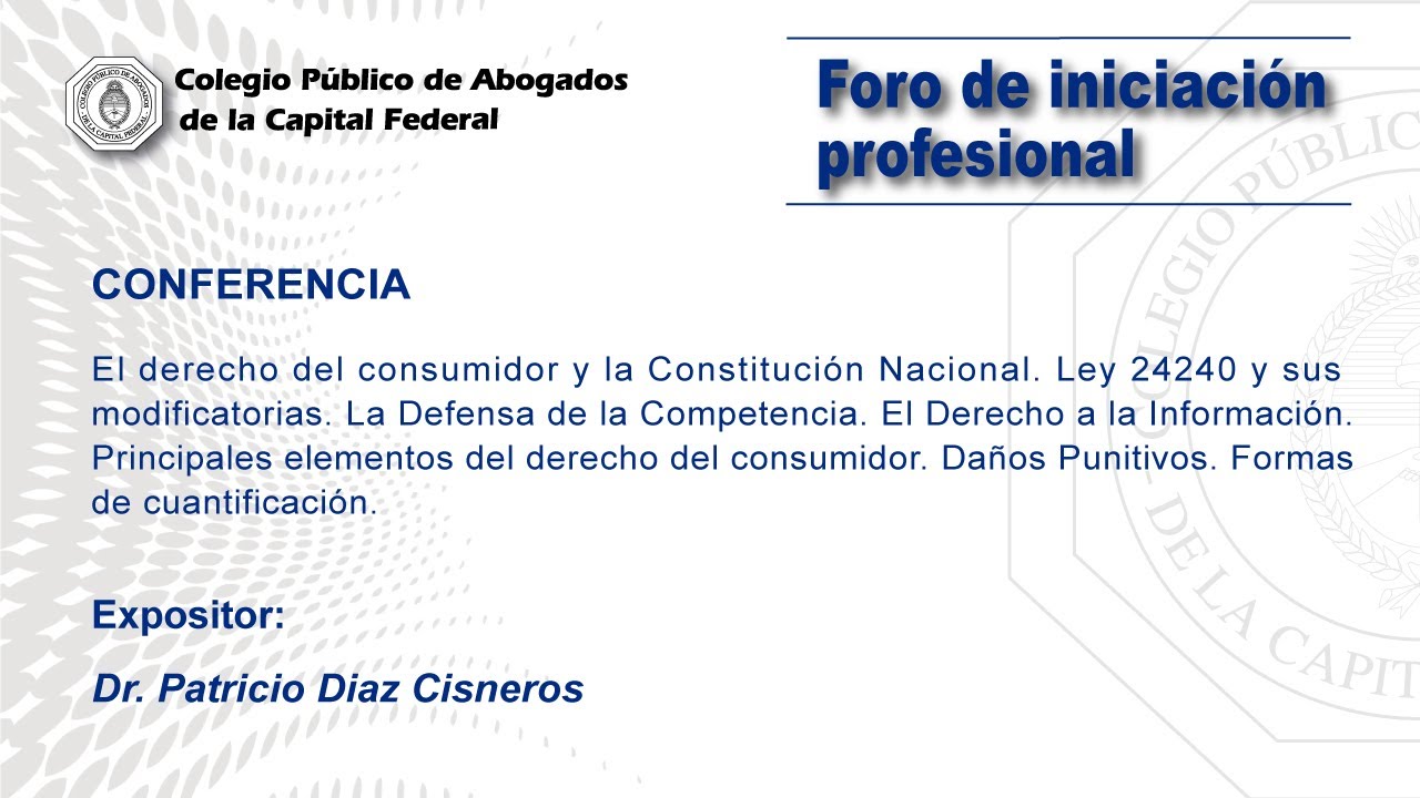 Foro de iniciación profesional. 