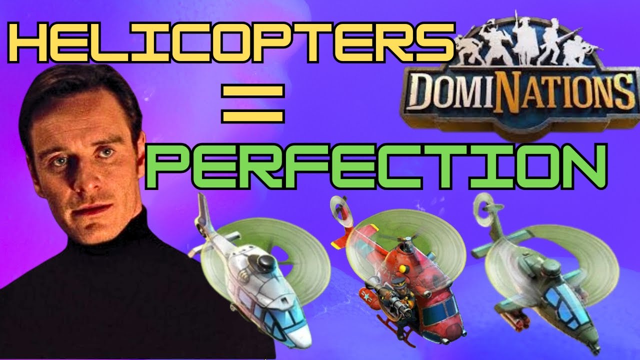 Using FULL HELICOPTERS is AWESOME! - DomiNations