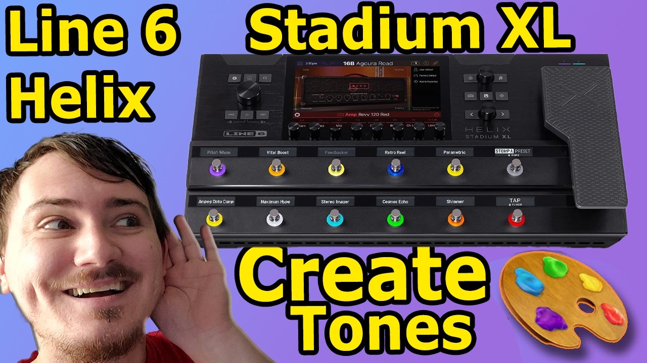 Line 6 Helix Stadium XL, How To CREATE A Custom TONE Tutorial