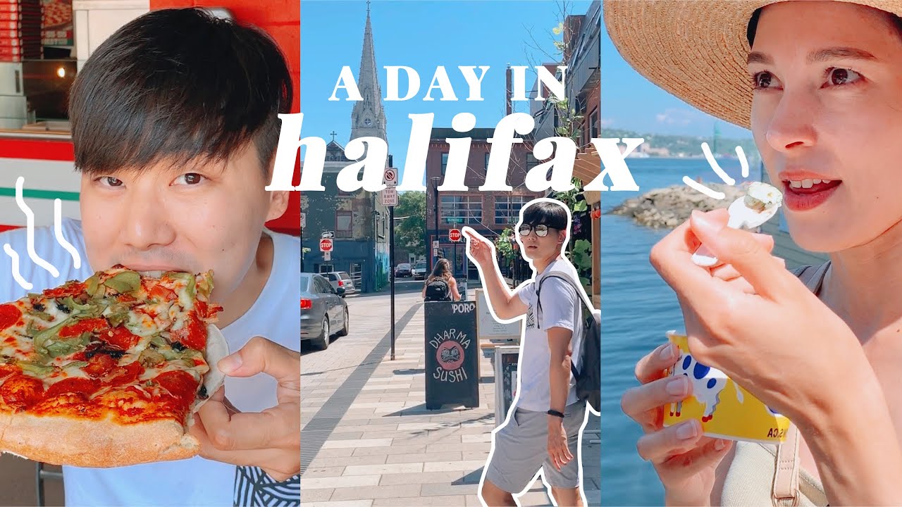 HALIFAX Canada | Pizza, Ice Cream, & WEED!? [International Couple] [국제커플] 캐나다 핼리팩스에서 가장 큰 피자!