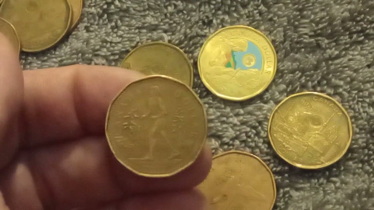 Terry Fox Coin roll hunting $1 Canada  #olympics special color #coin loonie rare find 
