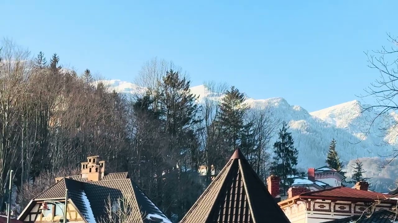 Mountain View from sinaia city subscribe for more nature video 