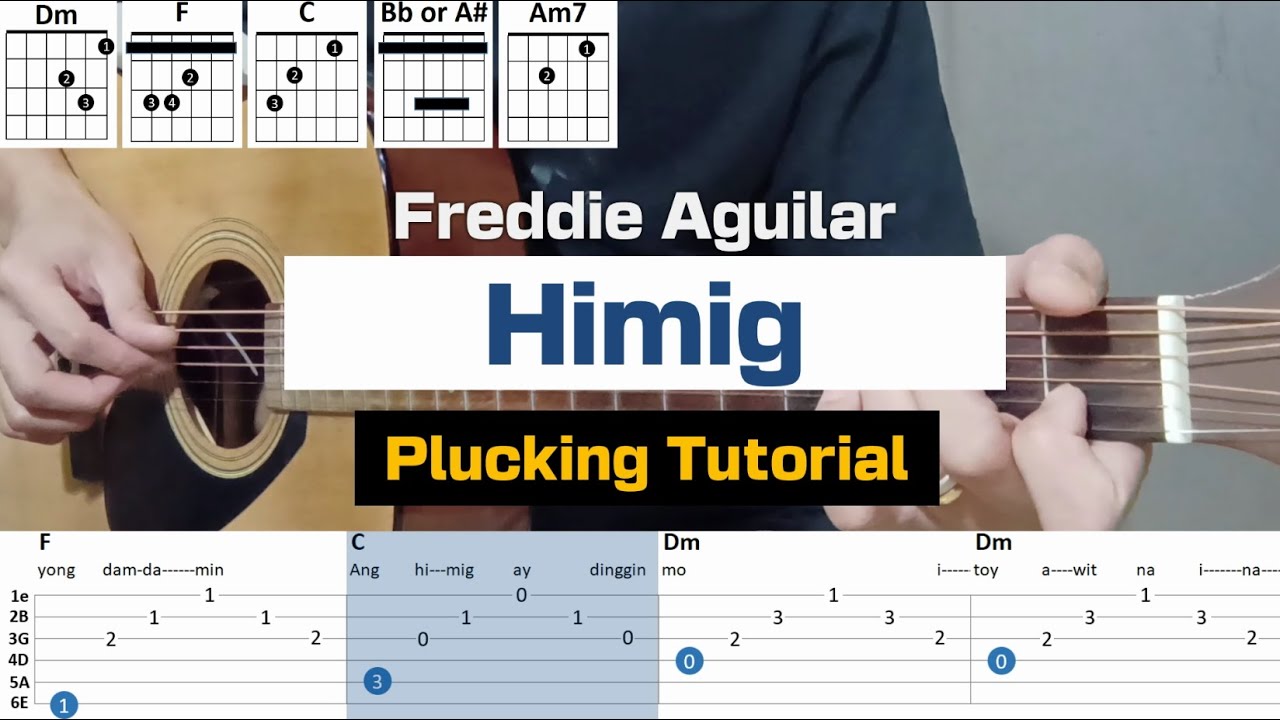 ⭐️Himig by Freddie Aguilar - (Plucking Tutorial)