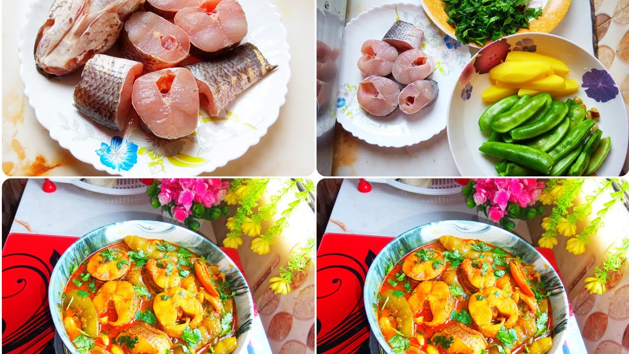 শোল মাছ দিয়ে শিম রান্না। মাছ রান্না রেসিপি। Fish Curry। Mach Ranna Recipe 