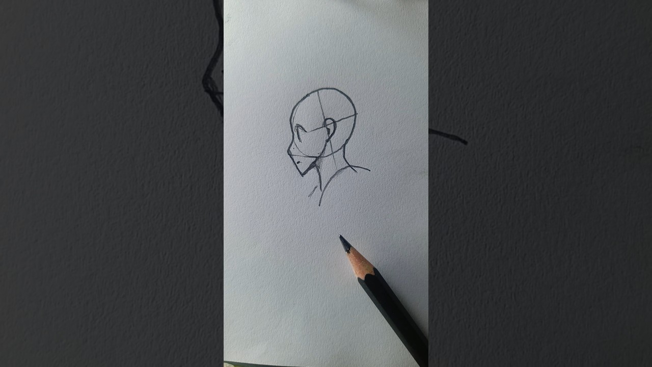 The Secret to Perfect Manga Side Head #art #shorts #foryou #tutorial #satisfying #howtodraw #manga