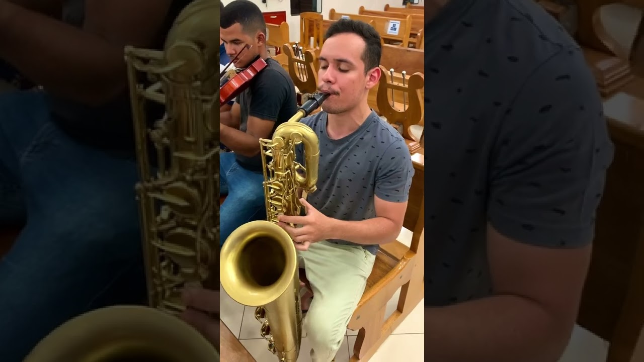 HINO 83- SAX BARÍTONO TOCADO BEM COMUNHÃO. DE UM JEITO QUE VOCÊ NUNCA VIU!