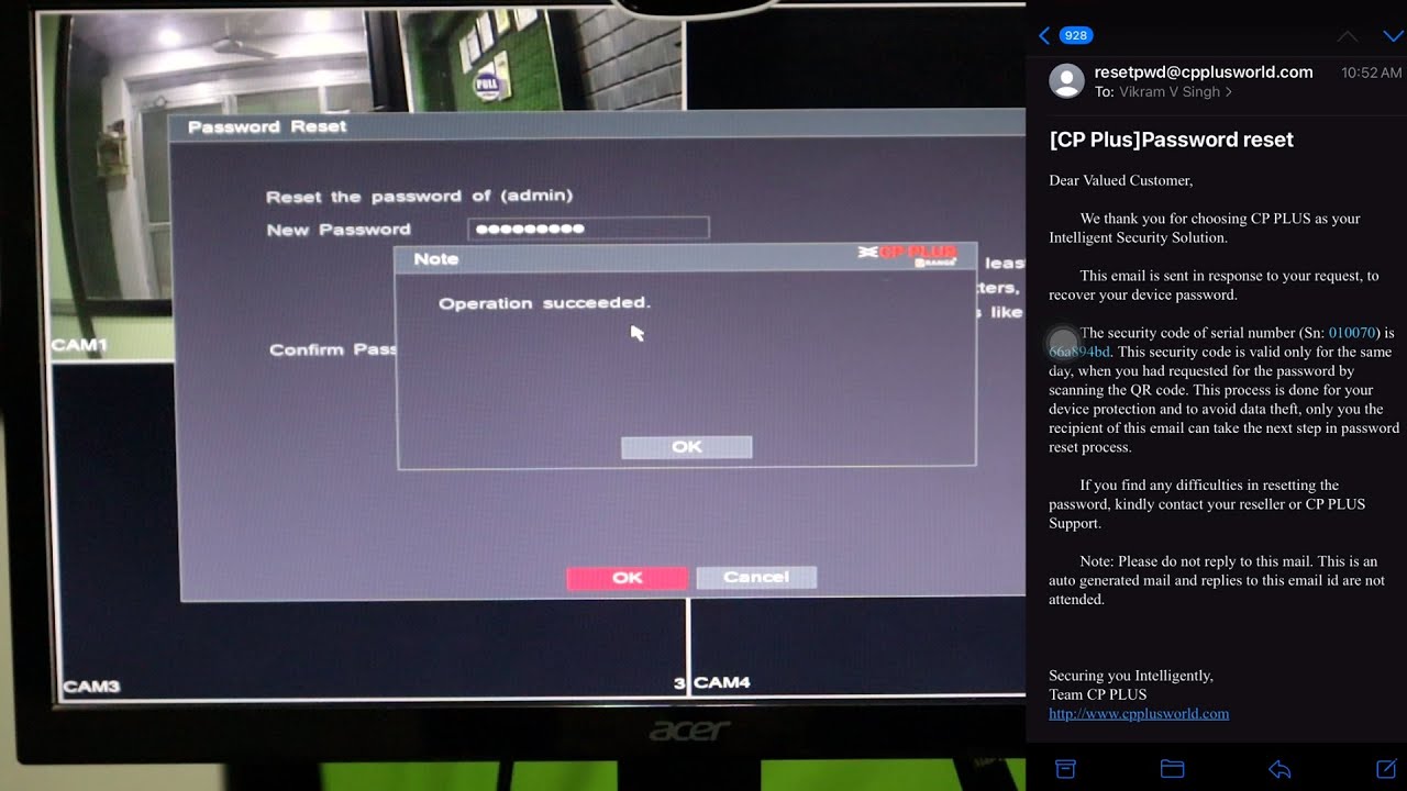 how to know cp plus dvr password 2024 / CCTV Camera DVR Password Reset