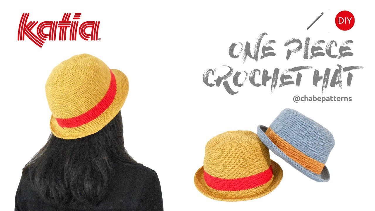 Especial fans de One Piece ☠️ Tutorial sombrero a crochet Luffy