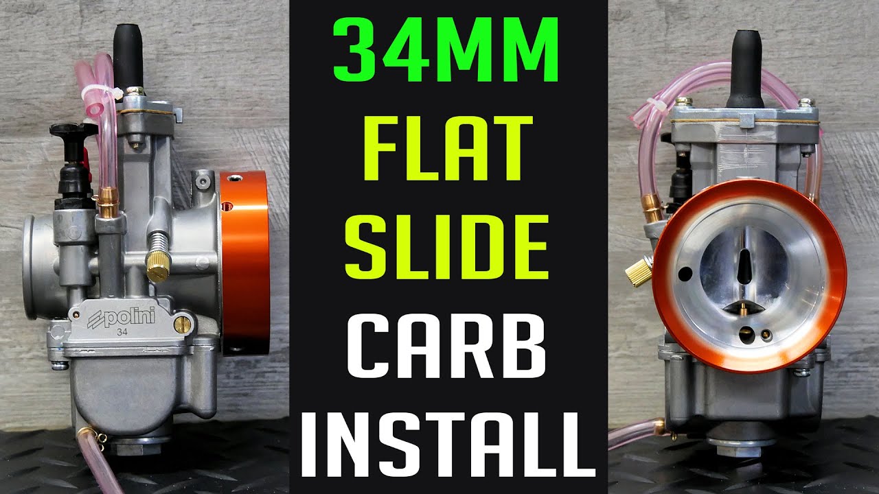 34mm Polini PWK Flat Slide Carburetor Install & Modifying A Stage6 Bellmouth To Fit : RC1 : Part 18