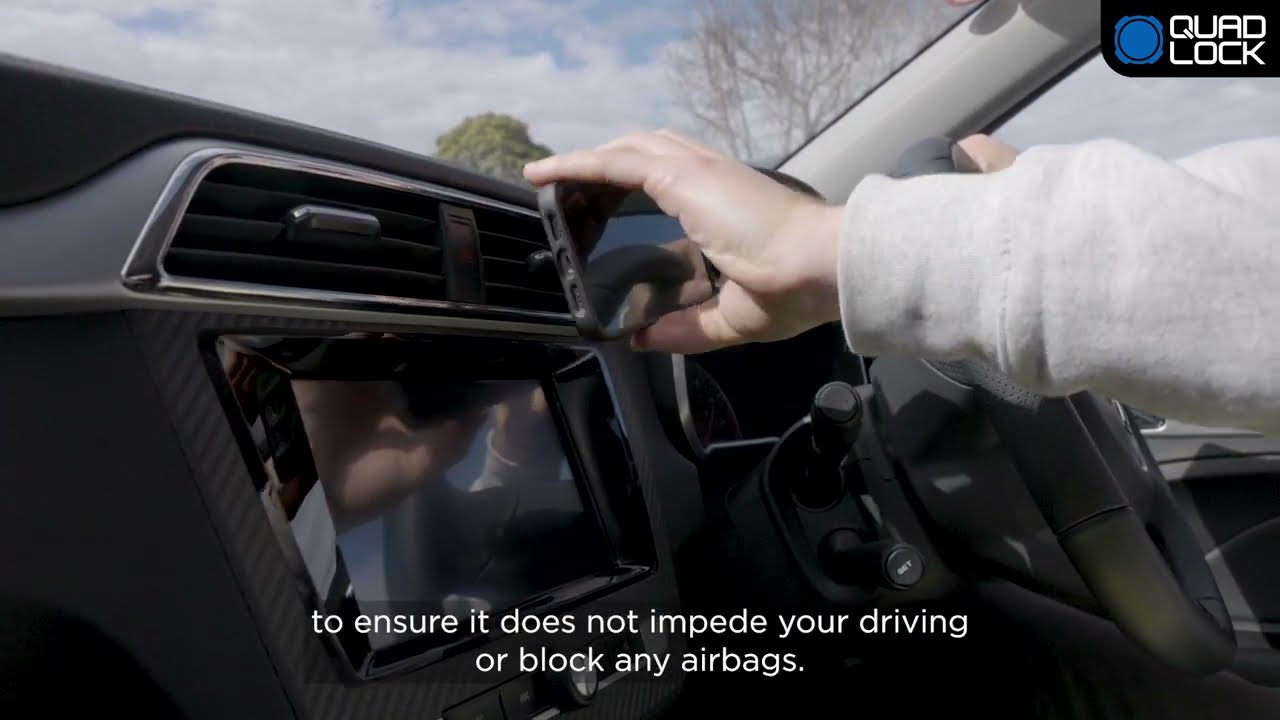 Как установить крепление Quad Lock Vent Mount с магнитными и беспроводными зарядными головками | ...