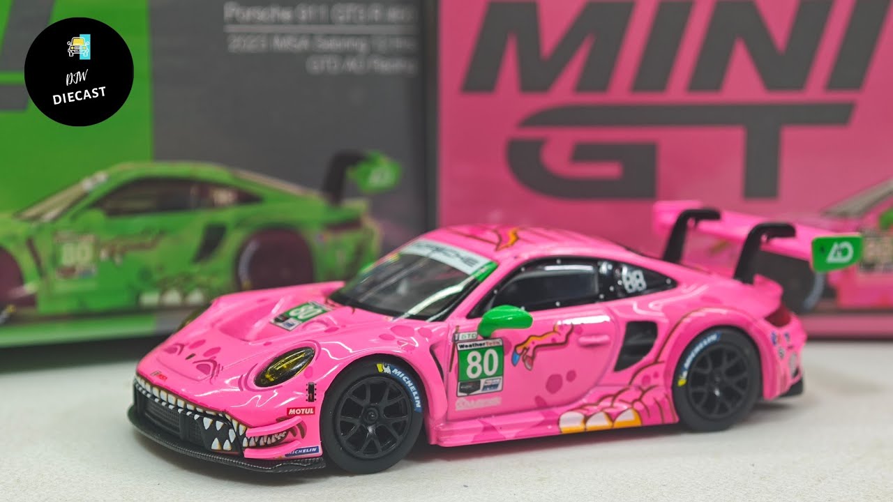 Porsche 911 GT3 R AO Racing Roxy by Mini GT 1/64 | UNBOXING and REVIEW