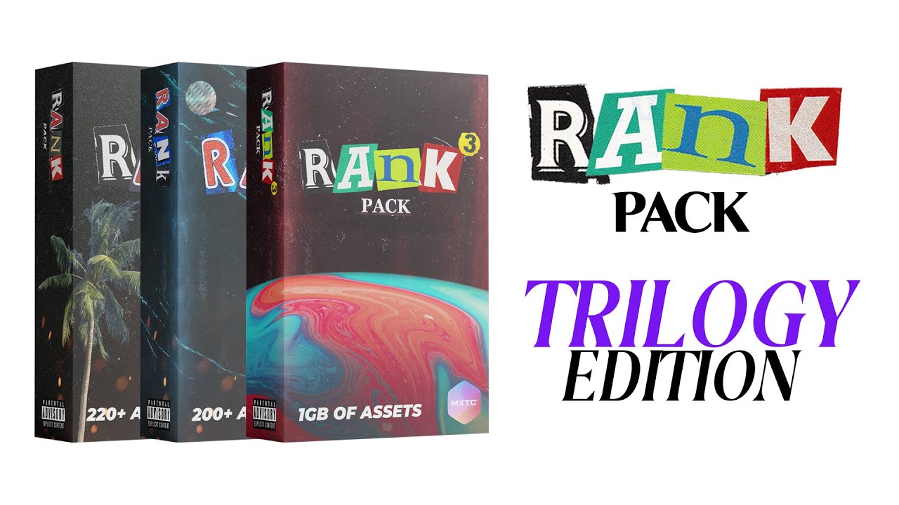 RANK PACK: Trilogy Edition | User-Rated BEST Cover Art Graphics Pack for Android & PC!