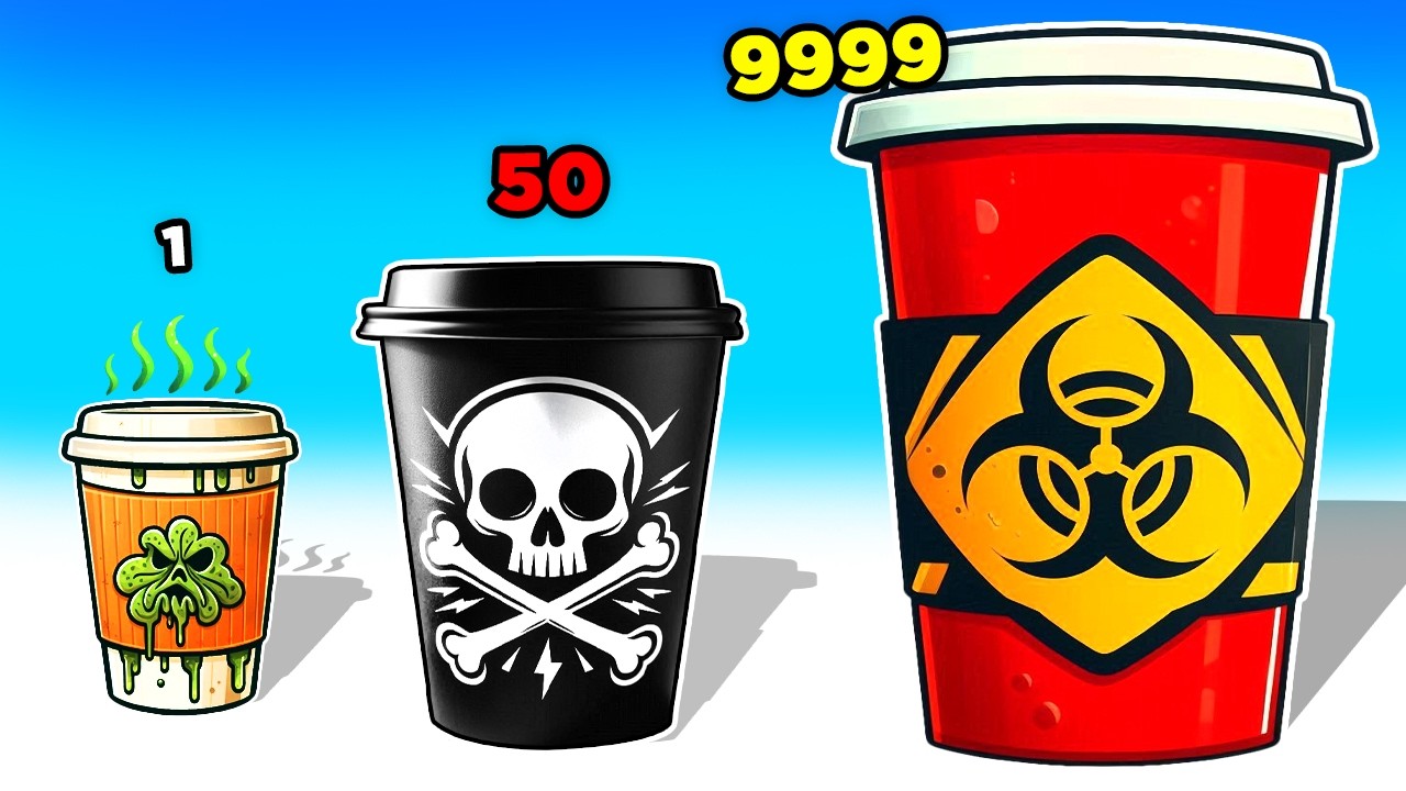 $1 vs $1,000,000 DANGEROUS DRINK! - Coffee Stack