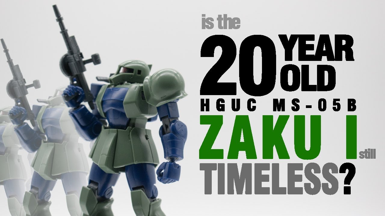 Насколько хорошо сохранился HGUC MS-05B Zaku I до наших дней?