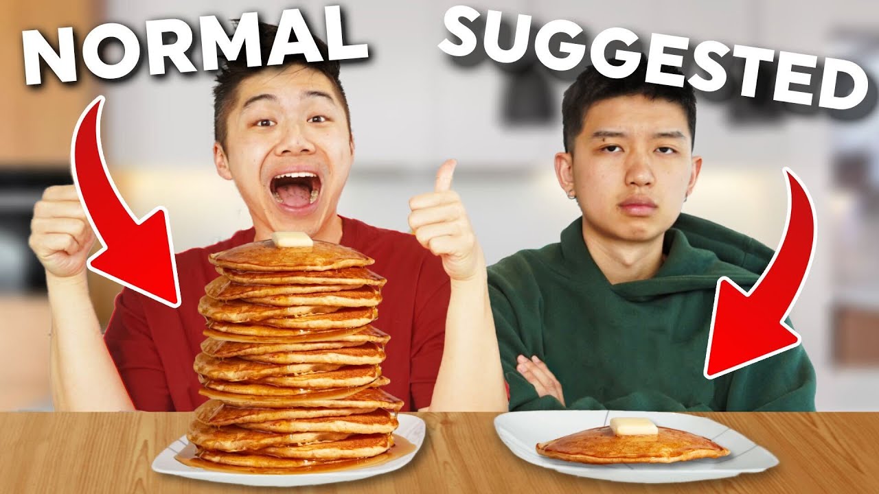 Only EATING Recommended Serving Sizes for 24 Hours