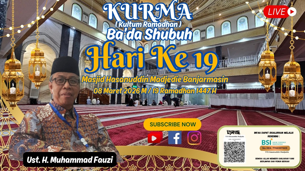 🔴(LIVE) KURMA ( Kultum Ramadhan ) II 08/03/2026 II Ust. Muhammad Fauzi
