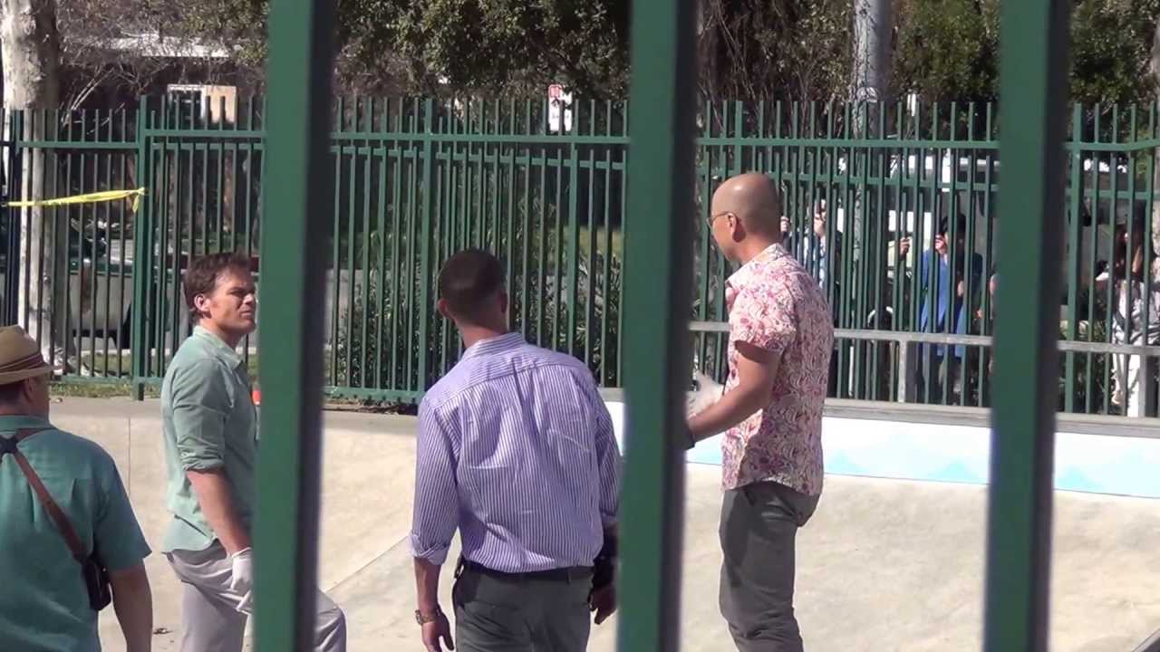 Dexter   Filming at Skate Park