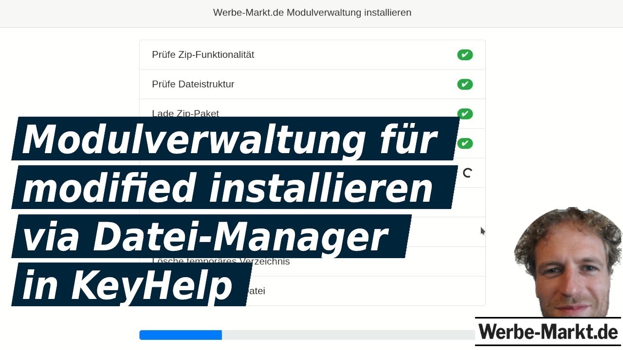 Modulverwaltung für modified installieren via Datei-Manager in KeyHelp