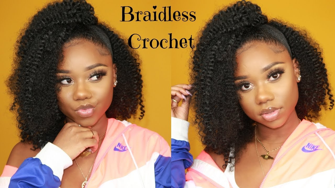 NEW BRAIDLESS CROCHET Using Only ONE Pack Of Hair! | NO CORNROWS | Chev B