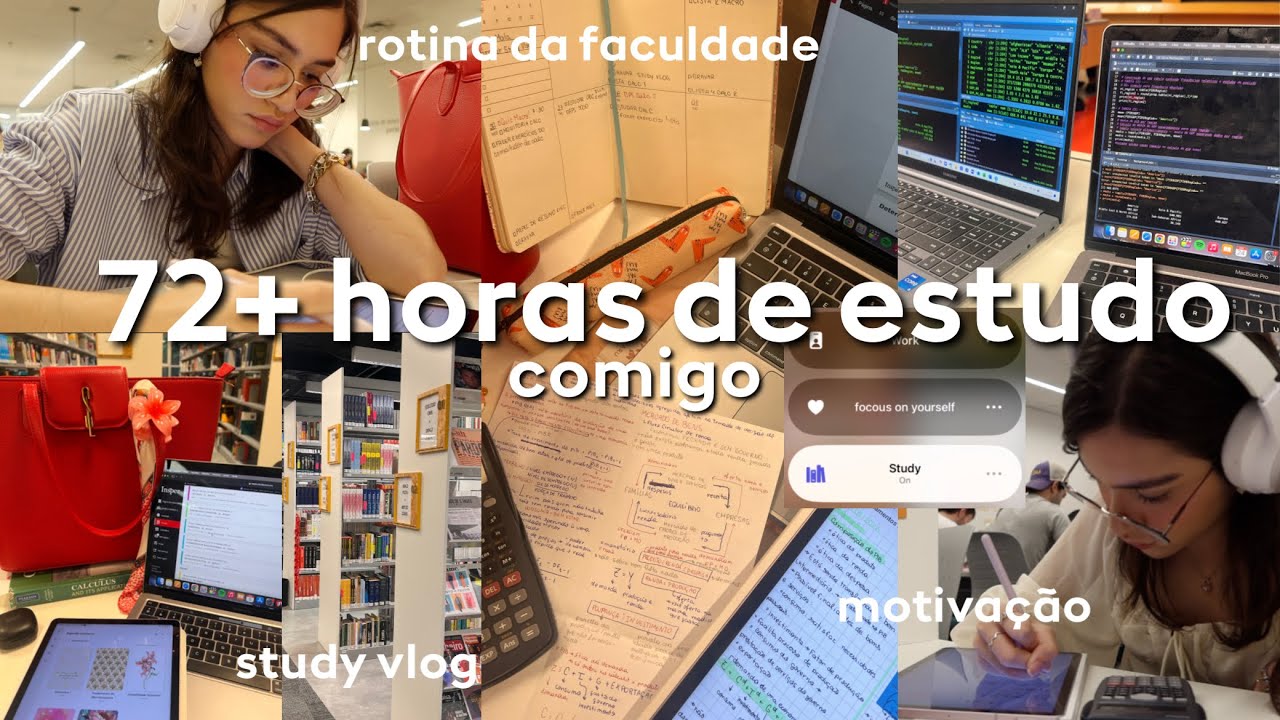 72 horas de estudo comigo! STUDY VLOG + dicas de estudos