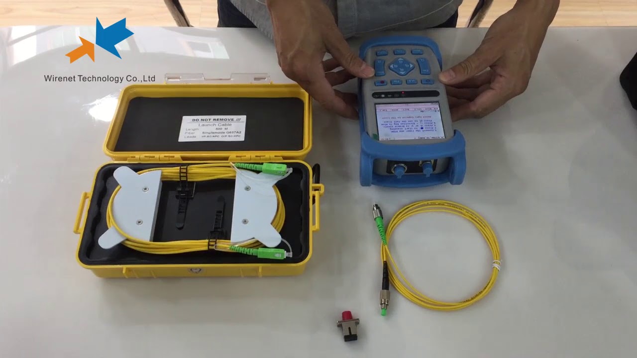 How to use wt 300 mini otdr detector