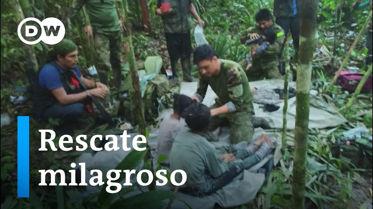 Fueron trasladados a Bogotá los cuatro niños rescatados en la selva del Guaviare