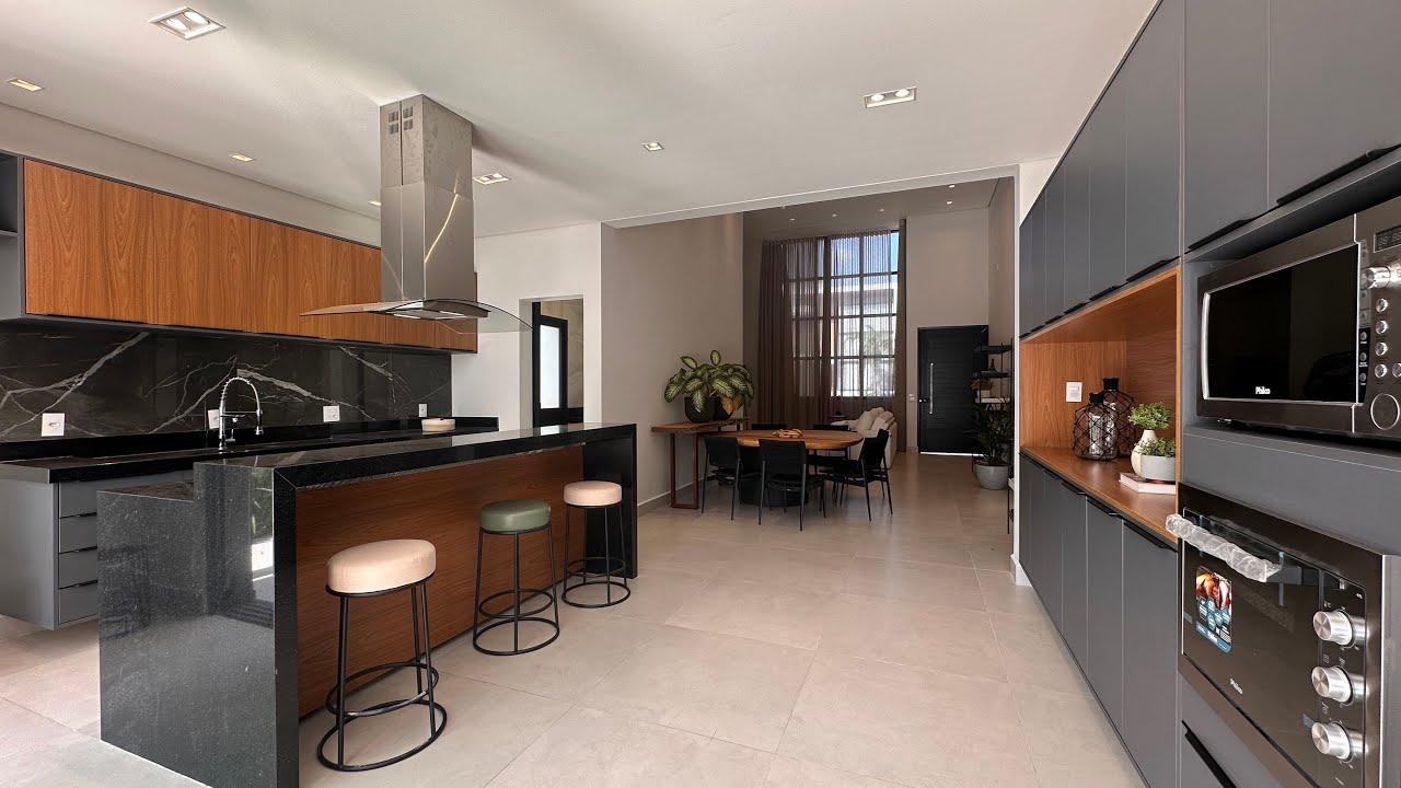 Tour casa 4 suítes, mobiliada e decorada à venda no condomínio Maison Du Parc | Indaiatuba SP