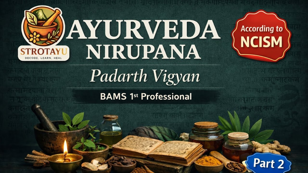Ayurveda Nirupana Part 2 | Padarth Vigyan| According to NCISM #bams #ayurveda #1stprof #study
