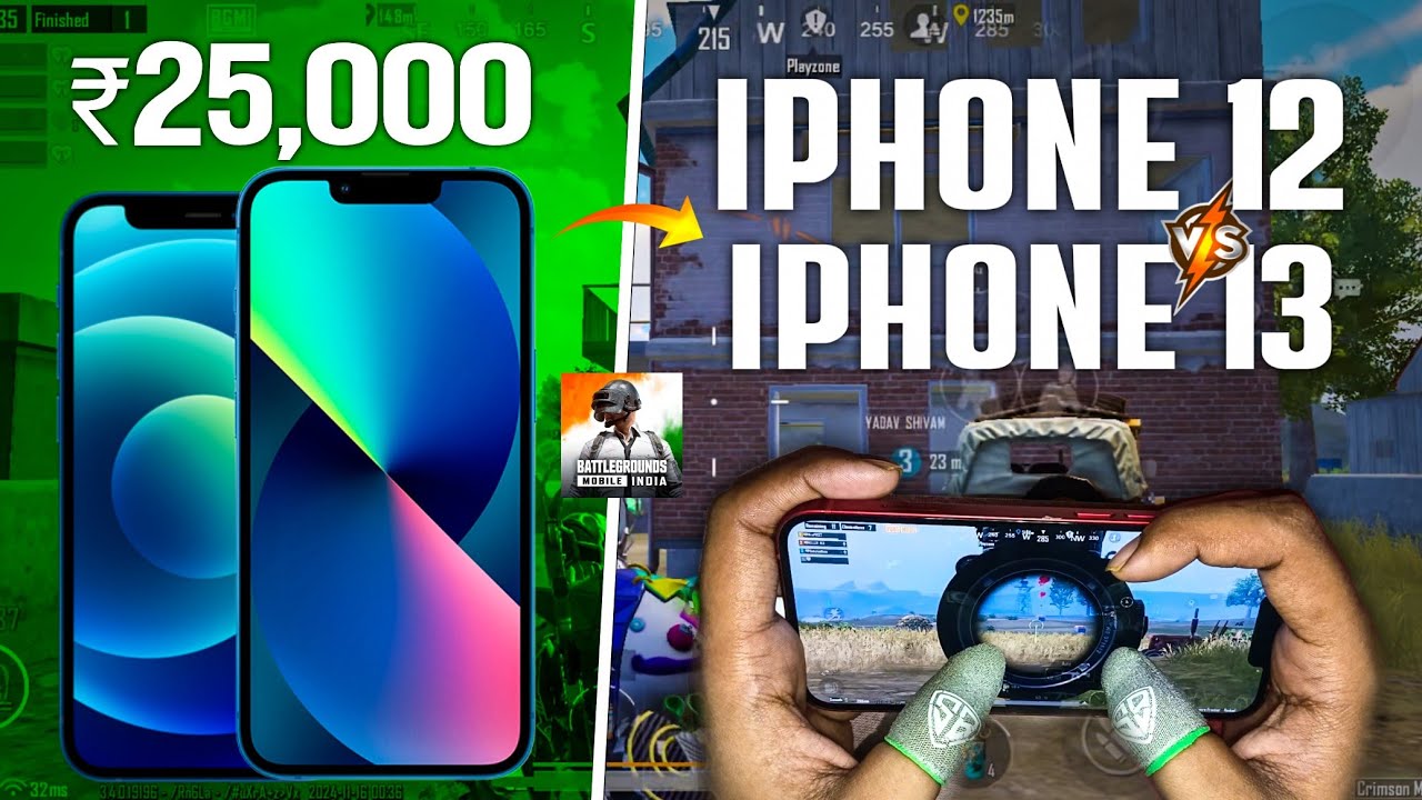 🔥iPhone 12 vs iPhone 13 for Bgmi & Pubg | Which is Best? | Full Comparison