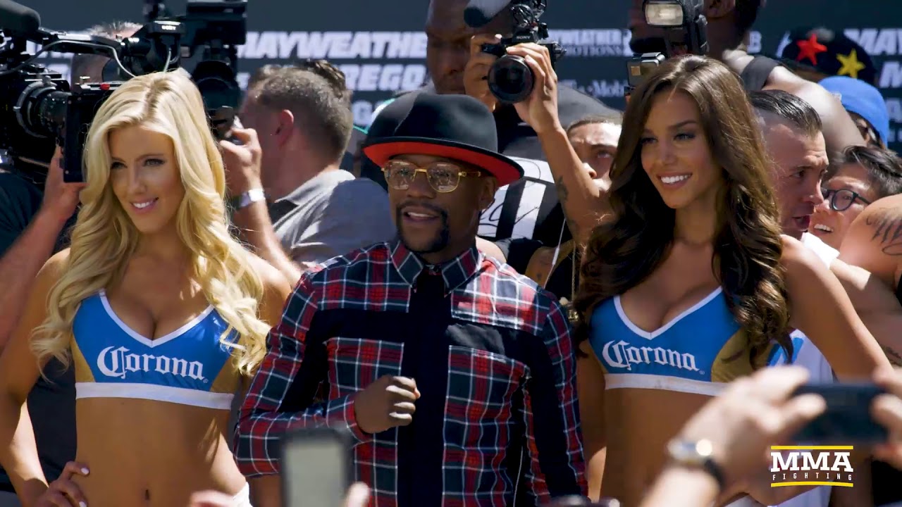 Floyd Mayweather Makes Grand Arrival in Las Vegas - MMA Fighting