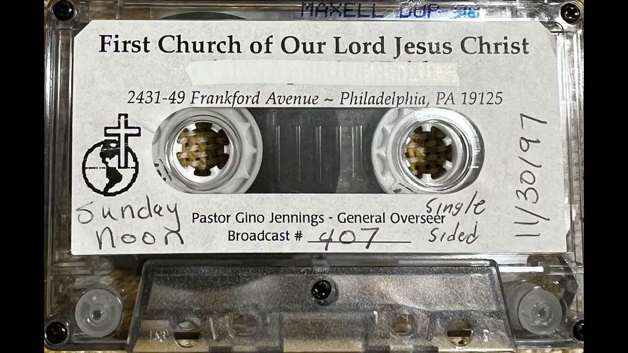 Pastor Gino Jennings 19971130 TOG 407 #jesuschrist #Holiness #ginojennings #truthofgod #firstchurch