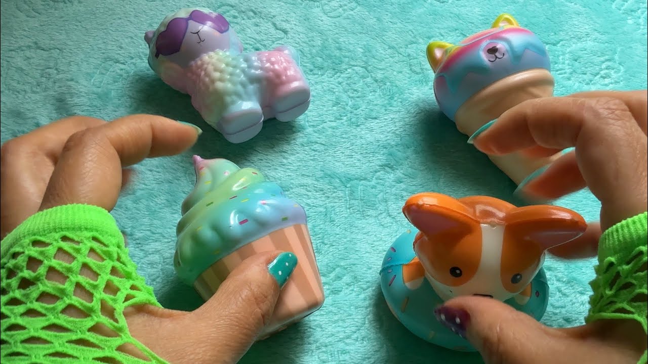 |No Talking|🤗Squeezing-Tapping Squishes🐭#asmrsounds #asmrtriggers #tappingasmr #gloves #squishy
