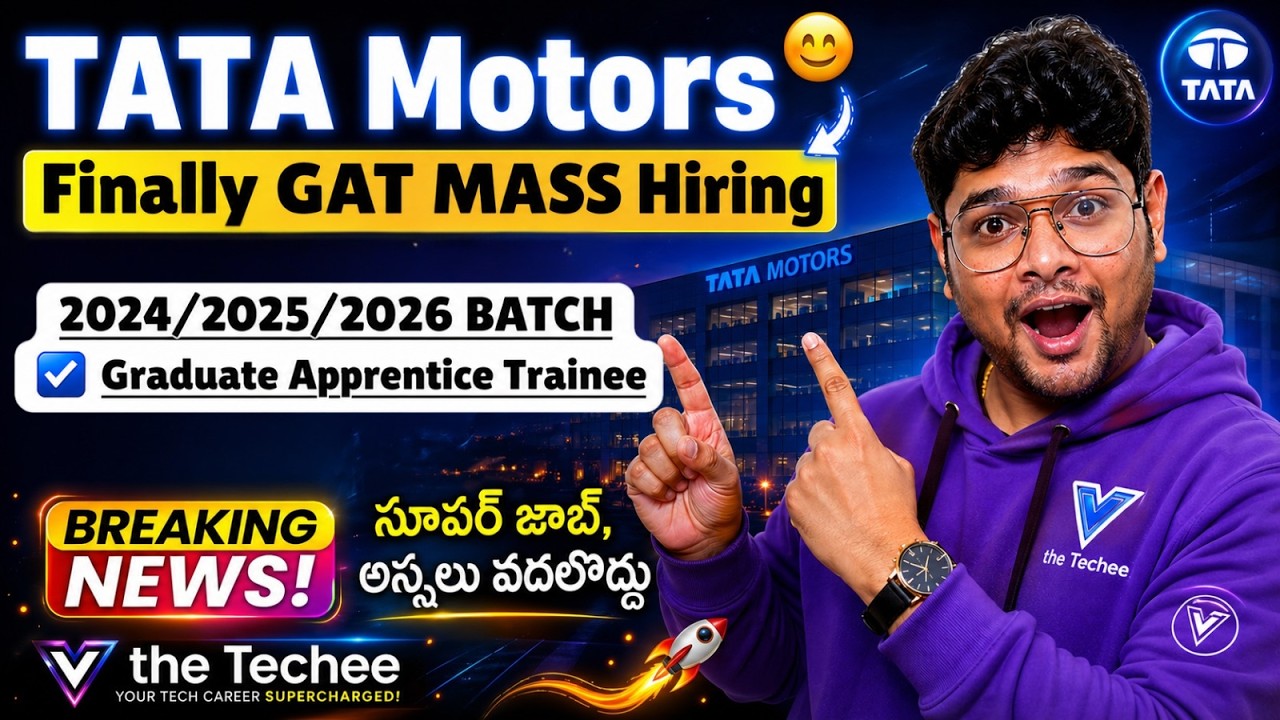 Finally Tata Motors Direct Hiring Started | Tata Motors Recruitment 2026 | Latest Jobs in Telugu