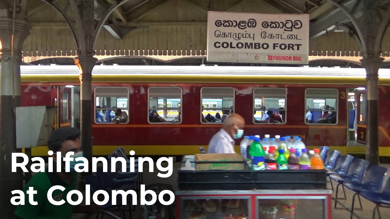 Railfanning at Fort Railway Station in Sri Lanka