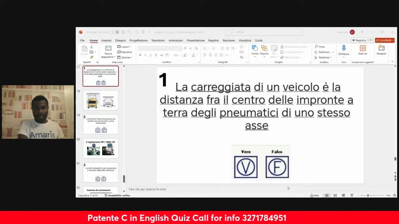 Patente C short quiz 1