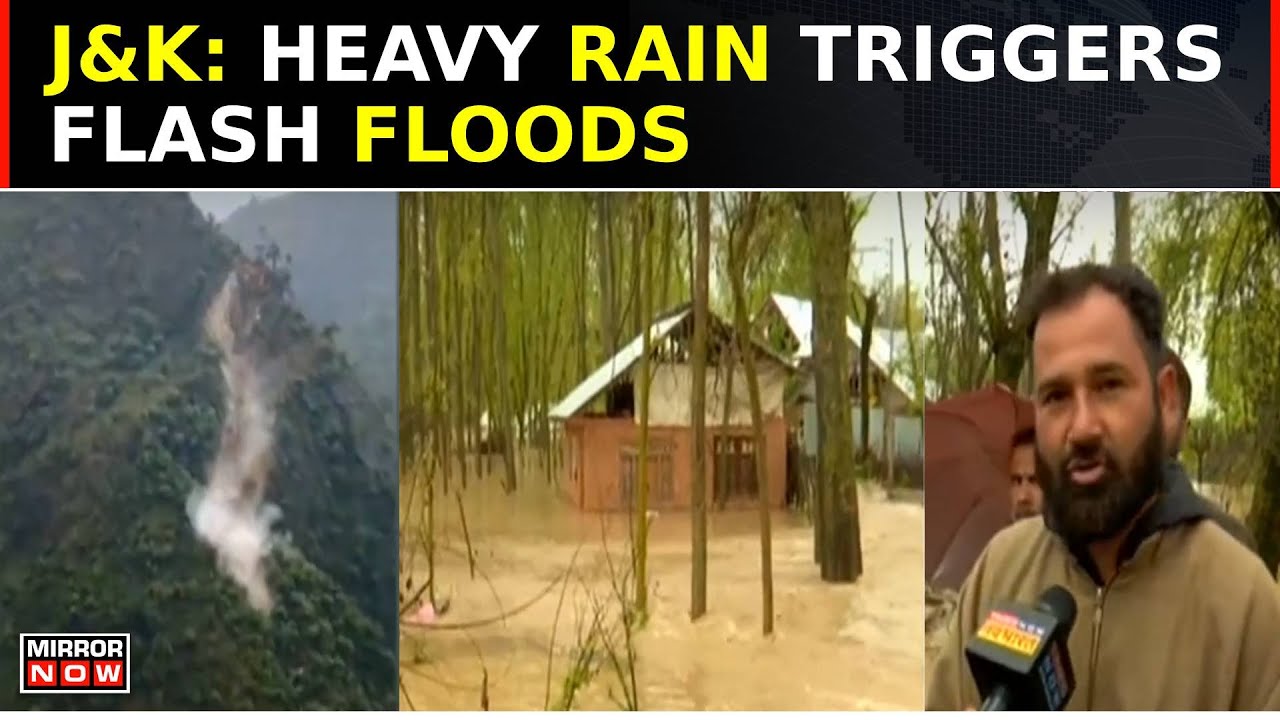 J&K: Heavy Rainfall Wreaks Havoc, Landslides At Multiple Places, Schools Shut In Kashmir | Top News
