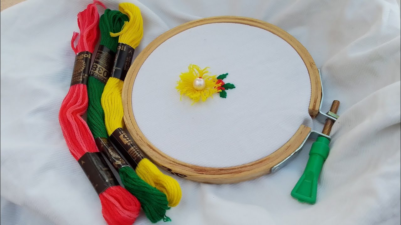 Bobin Flower 🌺. #bobin #viralvideo #embroidery 