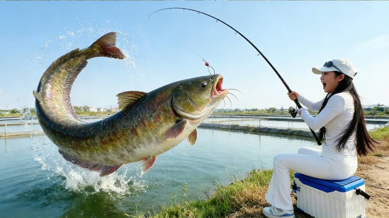 第一次釣食人魚！這顆牙齒也太兇殘了，被咬一口還得了？ 【女釣友微微 】