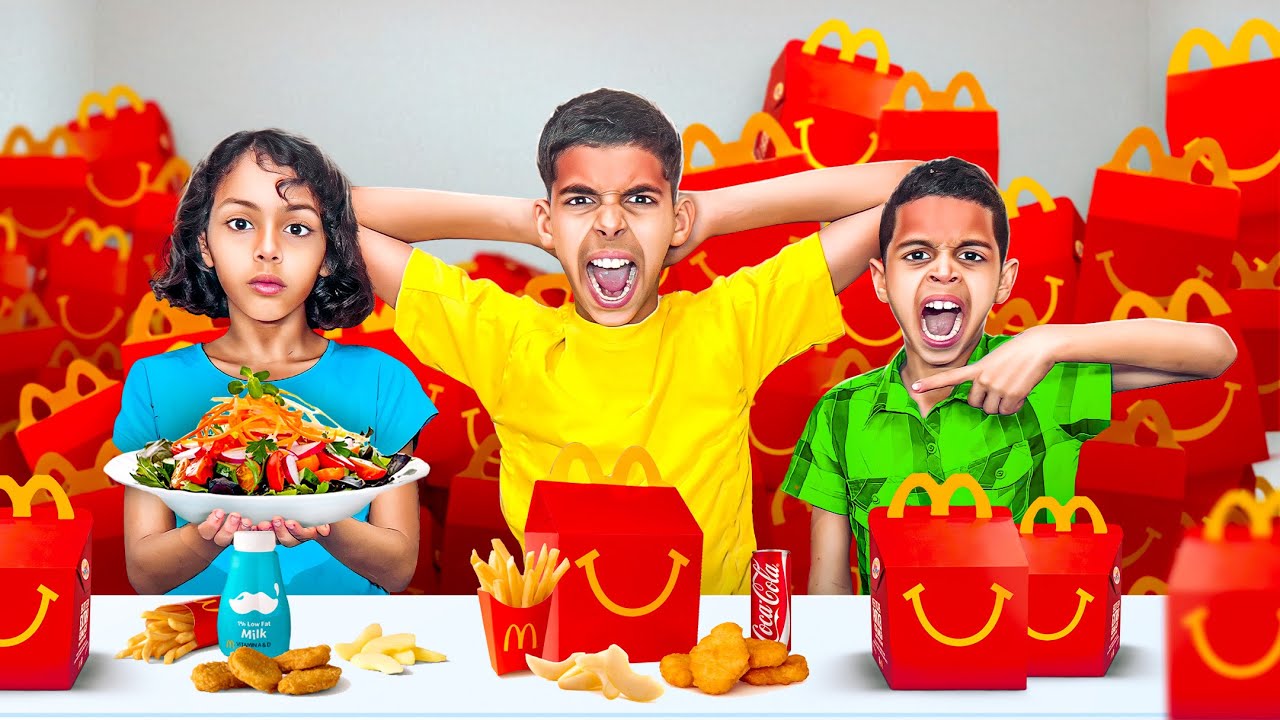 تحدي أكل أكبر كمية من ماكدونالدز  ! 🍔🍟 ( شوفوا كم طلع الثمن ! ) 💰😱