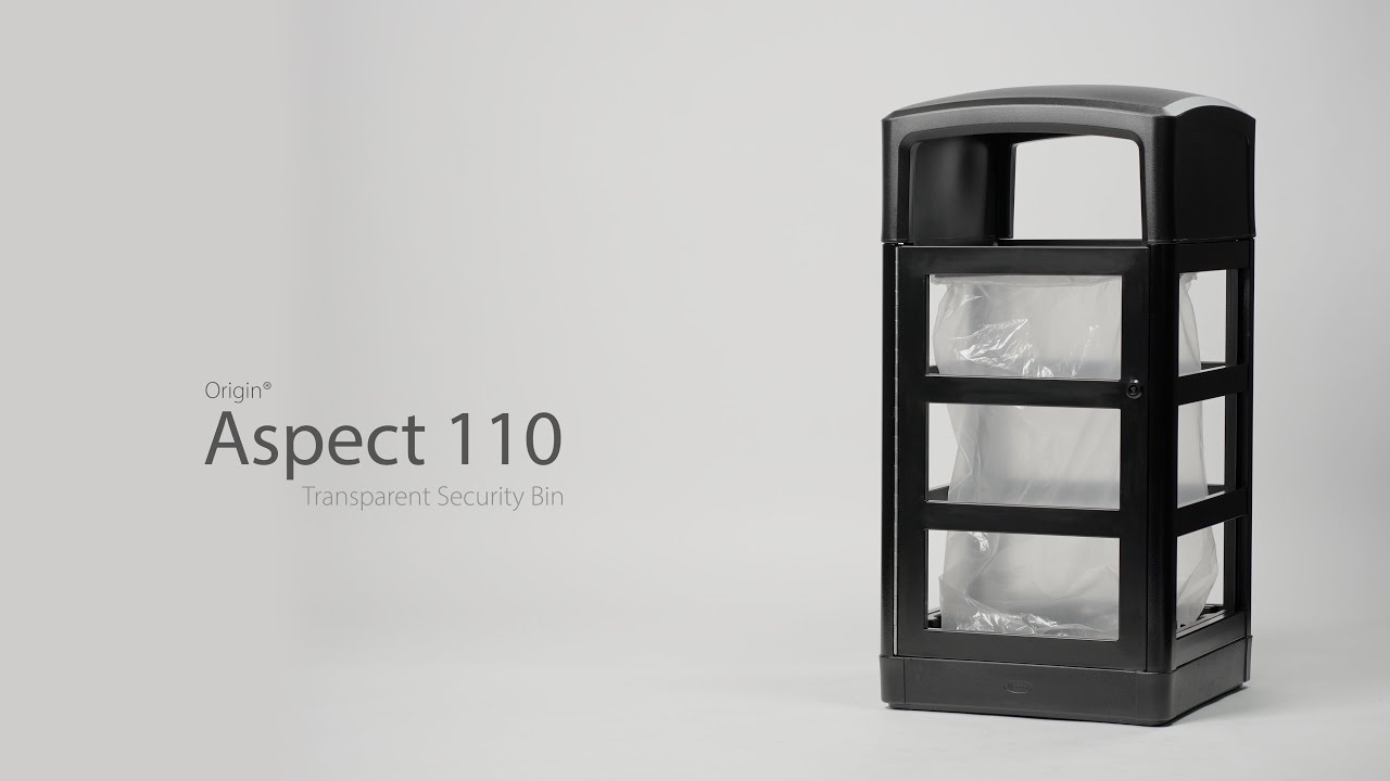 Glasdon International | Origin™ Aspect 110 Transparent Security Bin