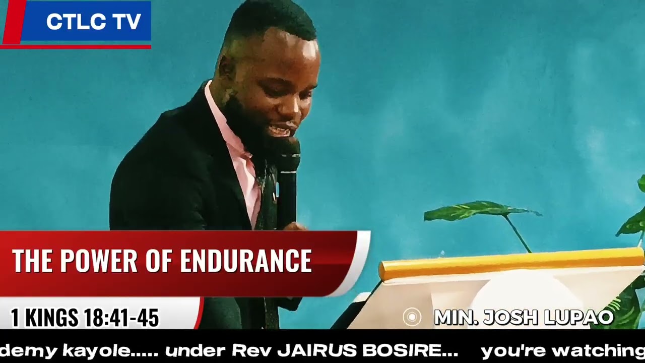 THE POWER OF ENDURANCE(1 KINGS 18:41-45) ELIJAH PRAYING FOR RAIN