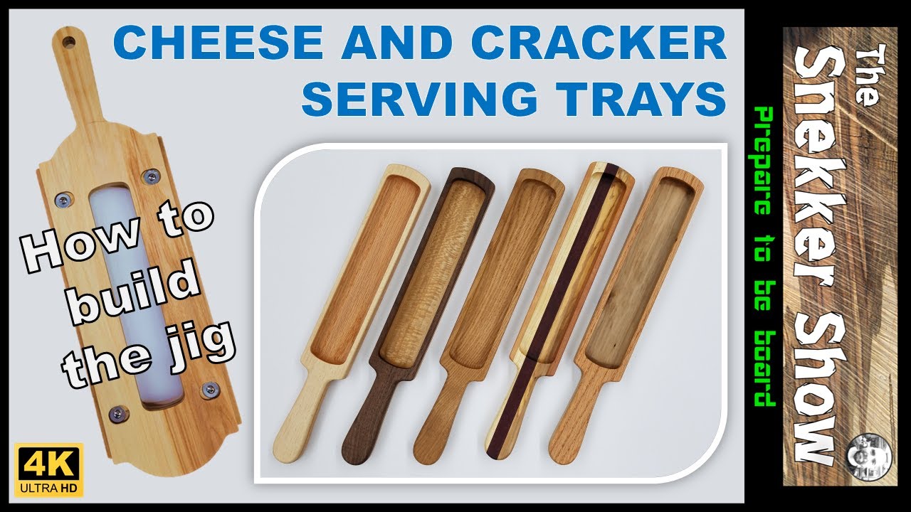 Cheese and cracker serving trays - How to build the jig (Plans now available)