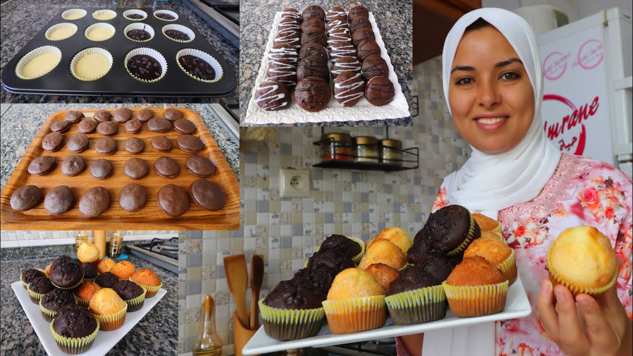 غادي نهنيك من تفكير في كوتي المدرسة🥰2وصفات سهلة وبسيطة بكمية كبيرة كاب كيك بزوج نكهات كليط كيك رائع🍪