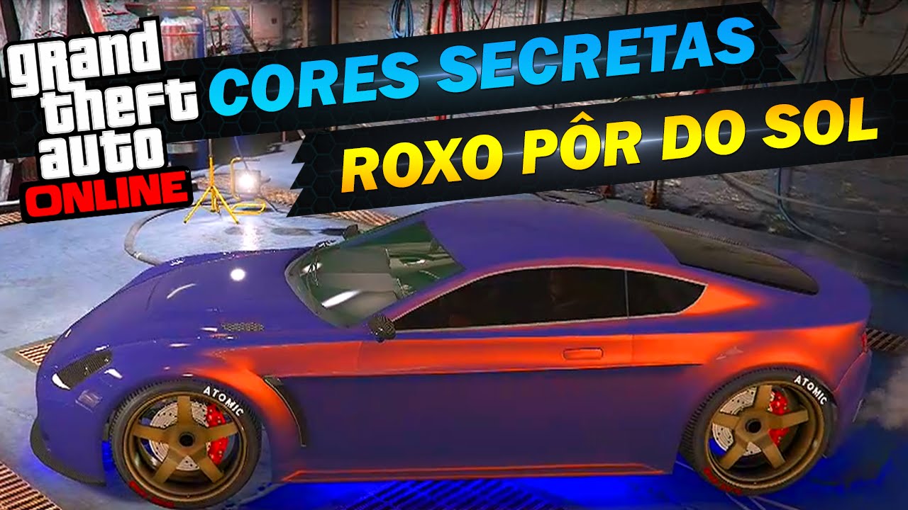 GTA V ONLINE - ROXO PÔR DO SOL NO CARRO DO CAPIROTO