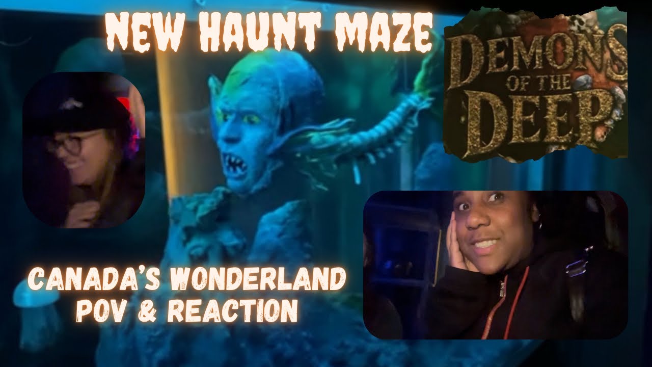 “Demons of the Deep” Maze ~ Halloween Haunt Canada’s Wonderland 2024!