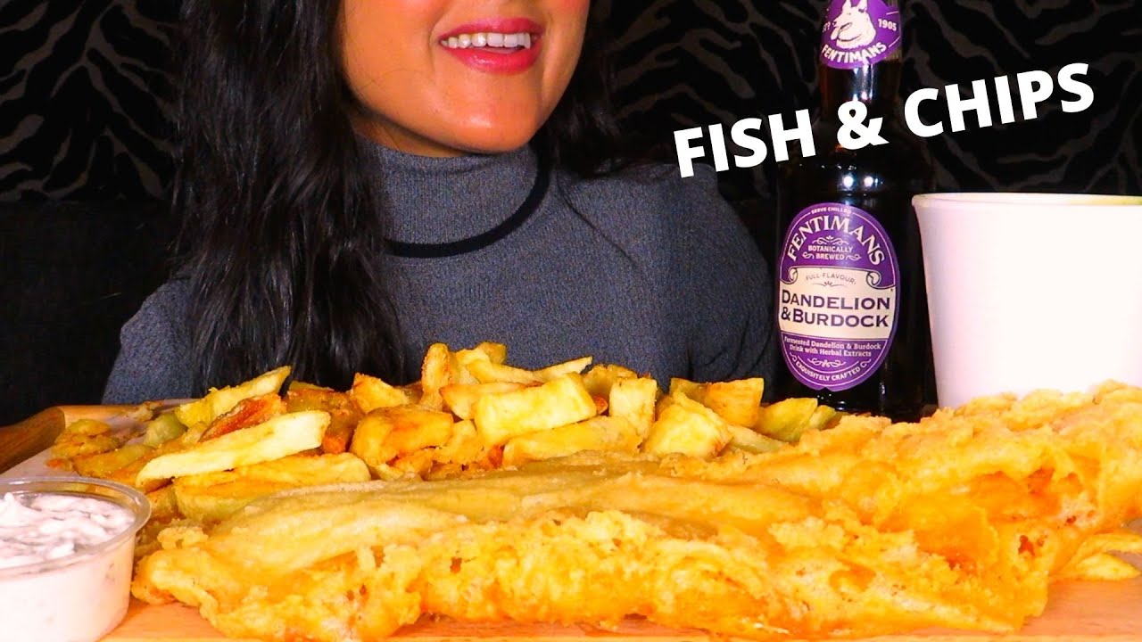 ASMR FISH & CHIPS MUKBANG *CRUNCHY EATING SOUNDS* UK MUKBANG
