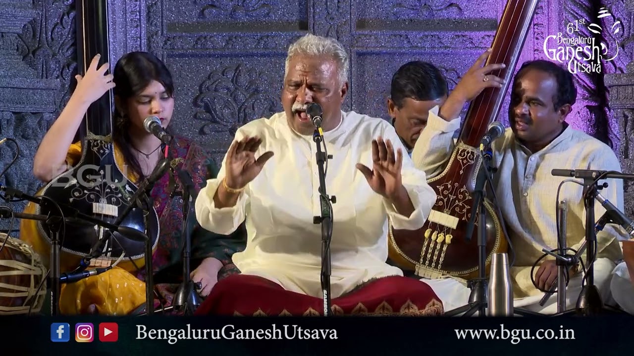 MANTRALAYA NIVASA | Pt. M Venkatesh Kumar | Bhakti Sangeetha | 61st Bengaluru Ganesh Utsava 2023