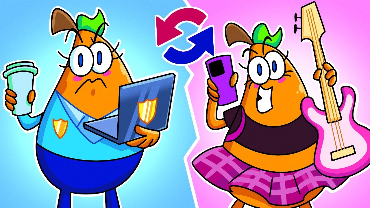 MÈRE ET FILLE ÉCHANGENT LEUR VIE PENDANT 24 HEURES 🍐 Types de Mères 🍐 COUPLE DE POIRES
