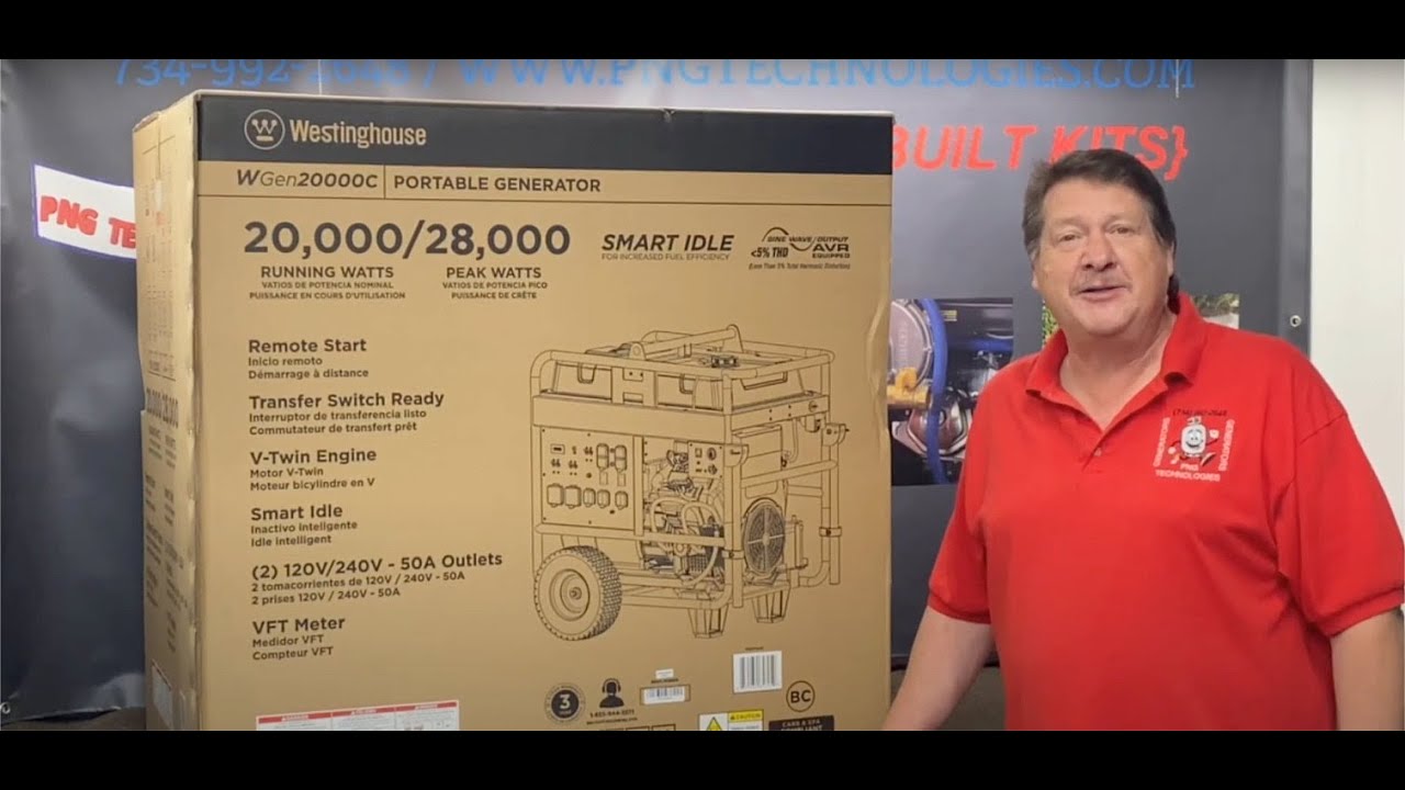 Westinghouse 28000 watt Generator - Propane & Natural Gas Conversion | PNGtechnologies